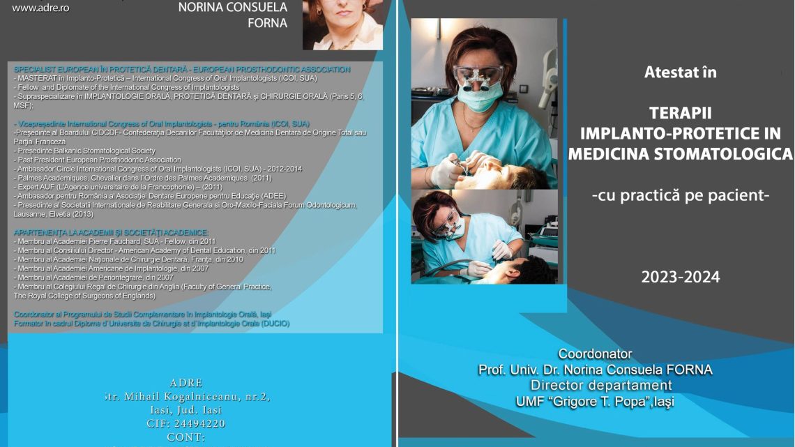 Atestat – Terapii implanto-protetice in medicina stomatologica – 2023